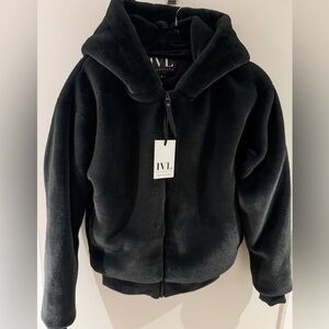 IVL Collective Charcoal Teddy Jacket